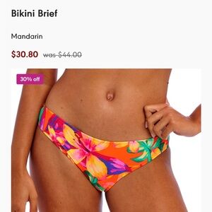 Freya Sun Haze Bikini Brief in Mandarin.